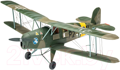 

Сборная модель Revell, Немецкий учебный самолет Bucker Bu131 Jungmann 1:32 / 03886