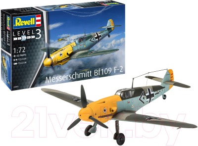 Сборная модель Revell Истребитель Messerschmitt Bf109 F-2 1:72 / 03893