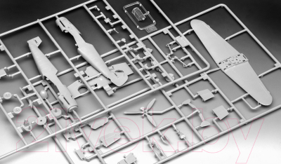 Сборная модель Revell Истребитель Messerschmitt Bf109 F-2 1:72 / 03893