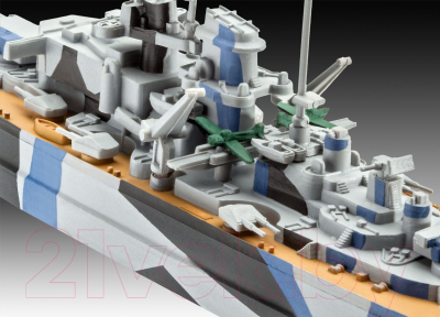 Сборная модель Revell Немецкий линкор Tirpitz 1:1200 / 05822
