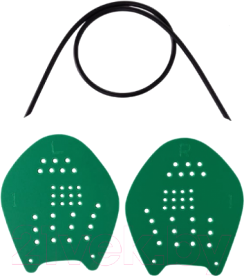 Лопатки для плавания LongSail Target (M, зеленый)
