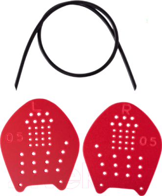 Лопатки для плавания LongSail Targe (S, красный)