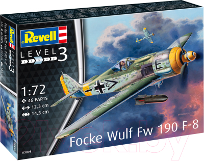 Сборная модель Revell Немецкий истребитель Focke Wulf Fw190 F-8 1:72 / 03898