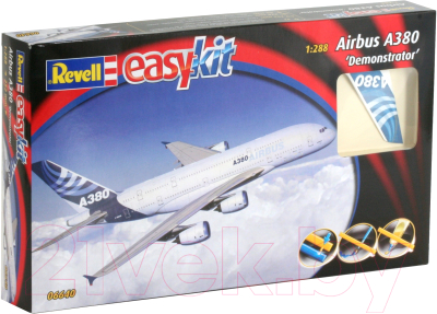 Сборная модель Revell Easykit Пассажирский самолет Airbus A380 1:288 / 06640
