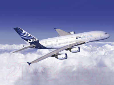 Сборная модель Revell Easykit Пассажирский самолет Airbus A380 1:288 / 06640