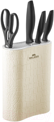 Подставка для ножей Walmer White Leather / W08002305