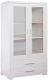 Шкаф с витриной Dipriz Мэдисон Д.1149.1 (белый воск) - 