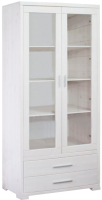 Шкаф с витриной Dipriz Мэдисон Д.1150.1 (белый воск) - 