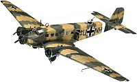 

Сборная модель Revell, Немецкий самолет Junkers Ju52/3m 1:48 / 03918