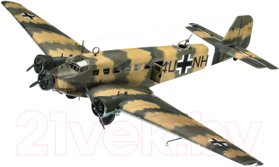 Сборная модель Revell Немецкий самолет Junkers Ju52/3m 1:48 / 03918