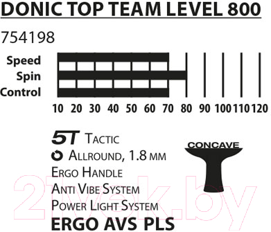 Ракетка для настольного тенниса Donic Schildkrot Top Team 800