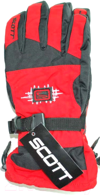 Перчатки лыжные No Brand JSD-040 (красный)
