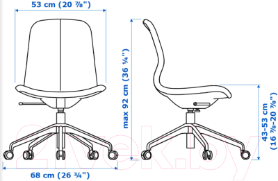 

Кресло офисное Ikea, Лонгфьелль 492.100.06
