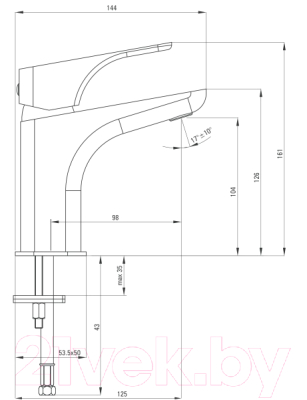 Смеситель Deante Hiacynt BQH N21M