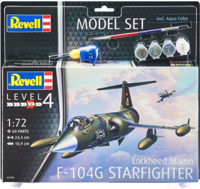 Сборная модель Revell Истребитель F-104G Starfighter 1:72 / 63904