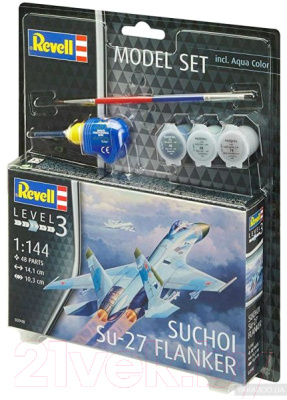 Сборная модель Revell Многоцелевой советский истребитель Су-27 Flanker 1:144 / 63948