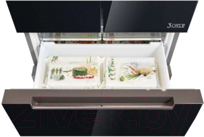 Холодильник с морозильником Toshiba GR-RF532WE-PGJ(22)