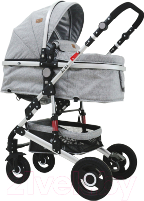 

Детская универсальная коляска Lorelli, Alba Light Grey 2 в 1 / 10021421997