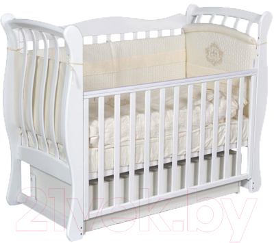 Детская кроватка Антел Luiza-3 (белый)