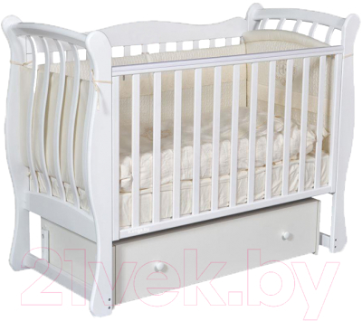 Детская кроватка Антел Luiza-3 (белый)