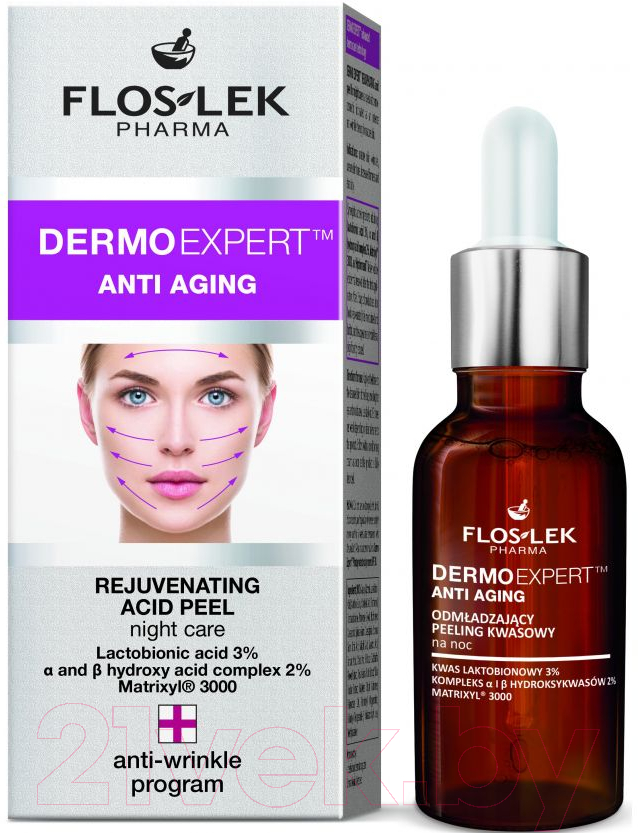 Пилинг для лица Floslek Dermo Expert Anti Aging Rejuvenated Acid Peel (30мл)