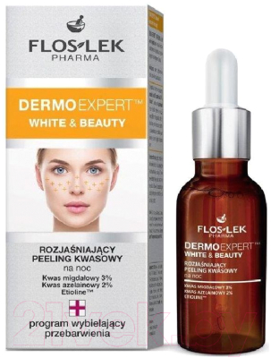 Пилинг для лица Floslek Dermo Expert White & Beauty Lightening Acid Peel (30мл)