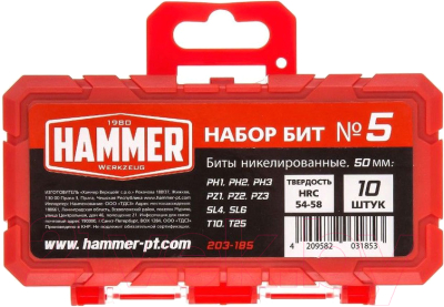 Набор бит Hammer 203-185