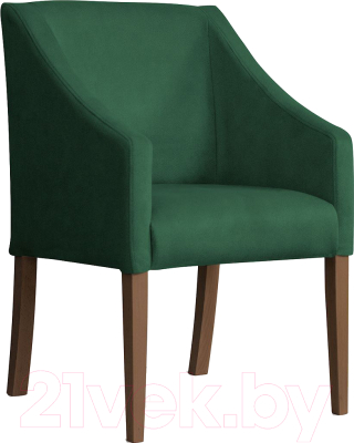 Кресло мягкое Atreve Cube (зеленый BL78/орех)