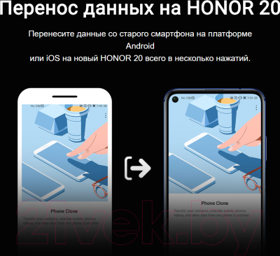 Смартфон Honor 20 6GB/128GB (полночный черный)