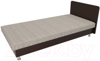 Односпальная кровать Лига Диванов Мальта / 101755 (корфу 02/экокожа коричневый)