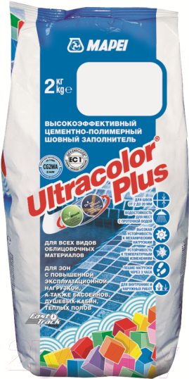 Фуга цементная Mapei Ultra Color Plus N150 (2кг, желтый)