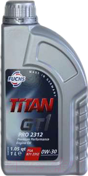 Моторное масло Fuchs Titan GT1 PRO 2312 0W30 / 601423789 (1л)