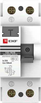Устройство защитного отключения EKF Basic ВД-40 2P 40А 30мА / elcb-2-40-30e-sim