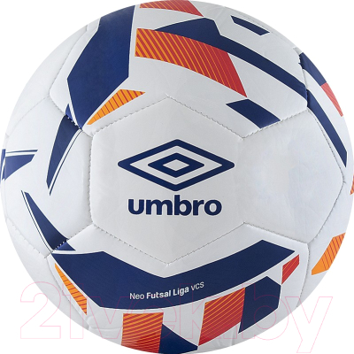 Мяч для футзала Umbro Neo Futsal Liga / 20946U-FZN (размер 4, белый/синий/оранжевый/красный)