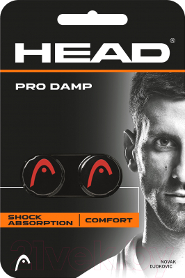Виброгаситель для теннисной ракетки Head Pro Damp / 285515-BK (черный)