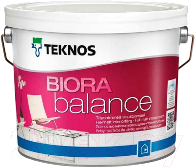 Краска Teknos Biora Balance Base 1 (18л)