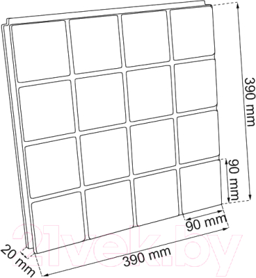 Плитка садовая Prosperplast Easy Square / IES40-S411