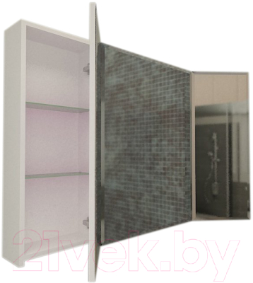 Шкаф с зеркалом для ванной Vela Фаворит 120-3 / 01226120