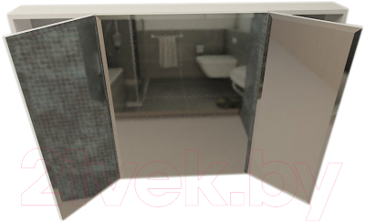 Шкаф с зеркалом для ванной Vela Фаворит 120-3 / 01226120