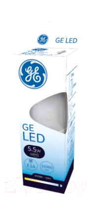 Лампа General Electric Свеча 5.5W/B35/827/E27/220-240V 2700k