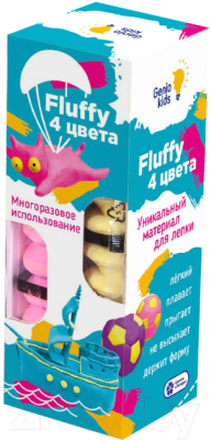 

Пластилин легкий Genio Kids, Воздушный пластилин Fluffy 4 цвета / TA1501