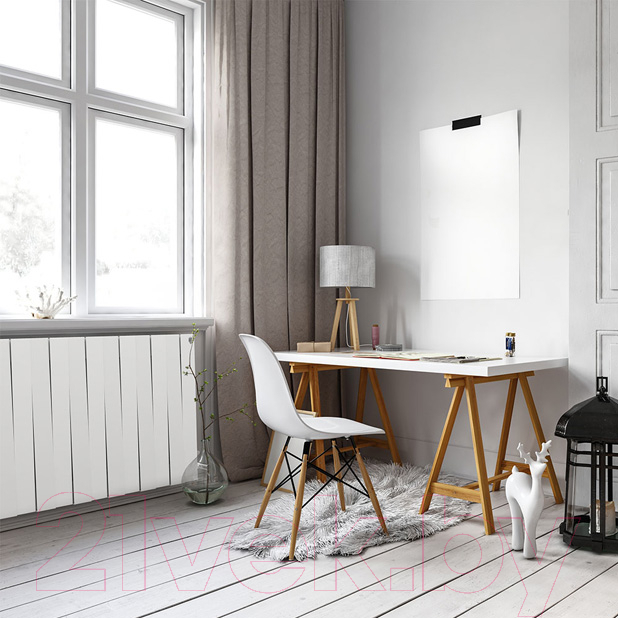 Радиатор биметаллический Royal Thermo Piano Forte 500 Белый (11 секций) — фото 2