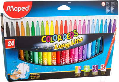 Фломастеры Maped Color Peps (24шт)
