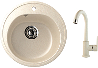 

Мойка кухонная со смесителем Berge, BR-5200 + смеситель GR-3505