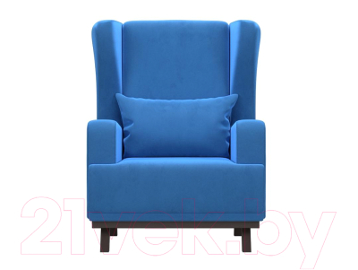 Кресло мягкое Mebelico Джон / 101977 (велюр, синий)