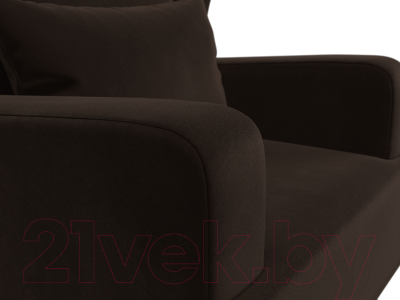 Кресло мягкое Mebelico Джон / 101981 (микровельвет, коричневый)
