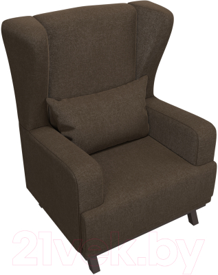 Кресло мягкое Mebelico Джон / 101985 (рогожка, коричневый)