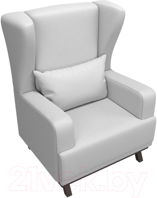 Кресло мягкое Mebelico Джон / 101988 (экокожа, белый)
