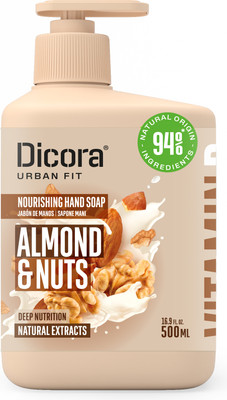 Мыло жидкое Dicora Almonds & Nuts с витамином В (500мл) - 