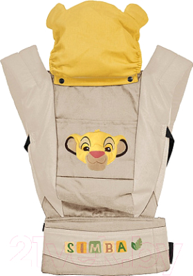Сумка-кенгуру Polini Kids Disney Baby Король Лев с вышивкой / 0002165-3 (бежевый)